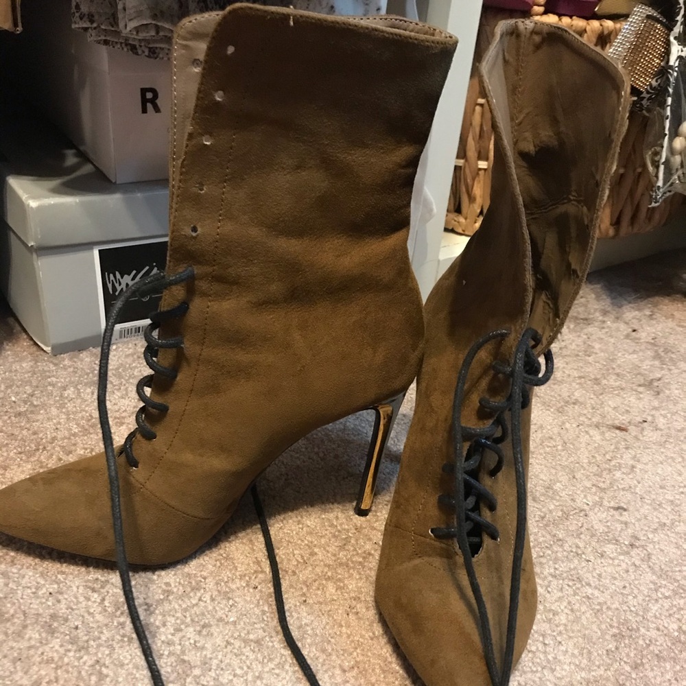 Suede booties